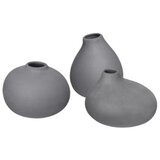 Blomus Tamno sive porculanske vaze u setu 3 kom (visina 9 cm) Nona – Cijene