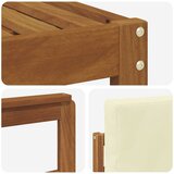  Set vanjskih sofa 6 pcs Prirodna i krem Konstruirano drvo | shoptok.hr