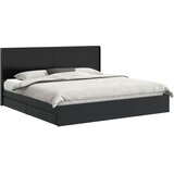  Krevetna konstrukcija s pohranom i uzglavljem Crna 200 x 200 cm | Eponuda.com