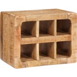vidaXL Stojalo za vino Rjava 44 x 30 x 35 cm Trdnina mango lesa | Shoptok.si