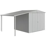 BIOHORT Europa Bočna nadstrešnica (D x Š: 2,28 x 1,5 m, Čelik, Metalik srebrne boje) | shoptok.hr