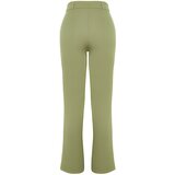 Trendyol Zelene pantalone sa visokim strukom krema | ePonuda.com