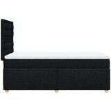  Krevet s oprugama i madracem crni 100 x 200 cm od tkanine | shoptok.hr