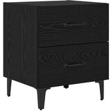 Ormarić za krevet s ladicama 2 pcs Crni hrast 40 x 35 x 47.5 cm | shoptok.hr