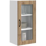  Zidni stakleni ormarić 2 pcs Umjetnički hrast 40 x 31 x 80 cm | shoptok.hr