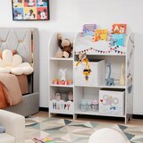  Dječja ormarić za pohranu s 5 pregrada i 2 ladice od tkanine | shoptok.hr