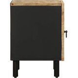  Krevetni ormarići 2 kom crni 40x33,5x46cm puno grubo drvo mango | shoptok.hr