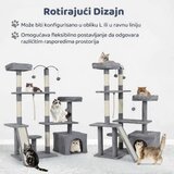 SUPERHOME Maca Lounge grebalica i penjalica za mačke 136cm Siva | Eponuda.com