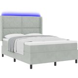  Krevet s opruga kutije Svijetlo siva 160 x 200 cm Baršun | shoptok.hr