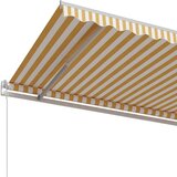 Tenda na automatsko uvlačenje 600x350 cm žuto-bijela | shoptok.hr