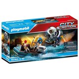 Playmobil policist z reaktivnim nahrbtnikom in čolnom 70782 - city action Cene