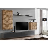 ASM Meble Dnevni regal TV Switch II - votan/grafit | shoptok.hr