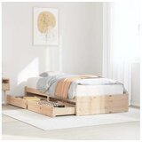 vidaXL Okvir kreveta bez madraca 90 x 190 cm od masivne borovine | shoptok.hr