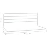 vidaXL Sigurnosna ograda za krevetić bijela (76-137) x 55 cm željezna | shoptok.hr