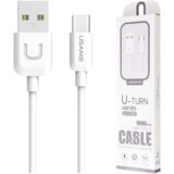 Usams U-TURN USB-C KABEL 1M BEL OVITEK ZA POLNJENJE 2A TCUSBXD02, (21980489) | Shoptok.si