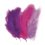 RAYHER Perje puhasto mešano, vijolično/roza/lila, 10-15cm, 15 kom, (20633771) | Shoptok.si