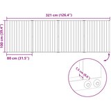  Vrata za pse 4 pcs Crna 80 x 100 cm Cinkani čelik | Shoptok.si