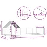  Kokošinjac od pocinčanog čelika 6 x 2 x 2 m | shoptok.hr