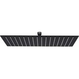  Glava za tuš od nehrđajućeg čelika 40 x 30 cm pravokutna crna | shoptok.hr