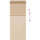 VidaXL Zavese in rolete z zavesami Svetlo rjava 90 x 220 cm Bambus Slike