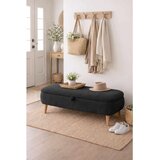 Hanah home Rena tapacirana klupa s prostorom za odlaganje 90 × 45 × 30 cm, antracit Cene