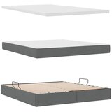  s madracem i skladištem Tamno siva 160 x 200 cm Baršun | shoptok.hr