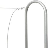 vidaXL Stalak za drva za ogrjev 150x25x150 cm Pocinčani čelik | shoptok.hr