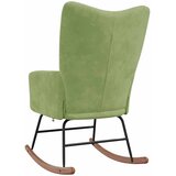  Stolica za ljuljanje svjetlozelena baršunasta | shoptok.hr