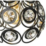 Toolight stropna kristalna svjetiljka APP206-1C crna | shoptok.hr