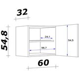 Lesnina-XXXL omarica milano, antracit, hrast, š. 60 | Shoptok.si