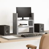 vidaXL Organizator za mizo nastavljiv betonsko siv 40x17x41 cm les cene