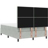  Krevet s opruga kutije Svjetlosiva 200 x 160 cm Baršun | shoptok.hr