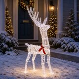  3D Božićni irvas LOVIISA 300 LED lampica Hladno bijela | shoptok.hr