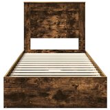  Okvir za krevet s ladicama Dimljeni hrast 90 x 200 cm | shoptok.hr