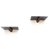 Kalune Design Crne metalne police u setu 2 kom 21 cm Rod – Cijene