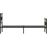  Metalni okvir kreveta bez madraca boja hrasta sonome 90x190 cm | shoptok.hr