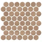 circle walnut 30.9x30.9cm
