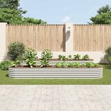 Furnova Visoka greda 400x80x44 cm pocinkano jeklo srebrna, (21920955) Cene