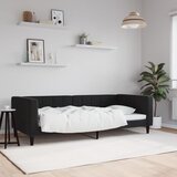 Dnevni krevet crni 90 x 190 cm baršunasti | shoptok.hr