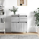  Komoda sivog hrasta sonome 60x35x70 cm od konstruiranog drva | shoptok.hr