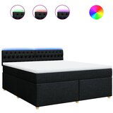 Maison Chic Box spring postelja - Vzmetna postelja z vzmetnico črna 180x200 cm blago SL17103, (21882119) | Shoptok.si