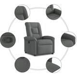  Naslonjač od tkanine tamnosivi | shoptok.hr