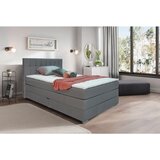 Hom`in POSTELJA BOXSPRING x , les, tekstil, leseni material siva Cene