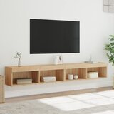 TV ormarići s LED svjetlima 2 kom boja hrasta 100x30x30 cm | shoptok.hr
