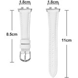 INF Huawei Usnjen Slim Trak za Band 11/11 Pro – Dvoslojno Usnje, Zaponka White, (5000264471) | Shoptok.si