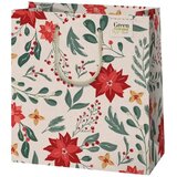 Cardex Srednje velika premium darilna vrečka 18x23x10cm s cvetličnim motivom | Shoptok.si