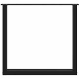 Noge za blagovaonski stol U-oblik 2 kom Crne 80 x (72-73) cm Čelik | shoptok.hr