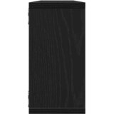 Zidne kockaste police 4 kom crni hrast 100x15x30 cm | shoptok.hr