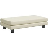  Dječja sofa s tabureom krem 100 x 50 x 30 cm od umjetne kože | shoptok.hr