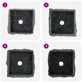  Umivaonik crni 30 x 30 x 13 cm mramorni | shoptok.hr